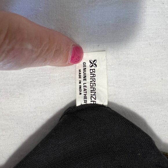 Barganza 100% Leather Bag.  Green - Picture 3 of 6